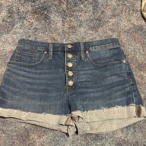 Madewell high rise denim short 28